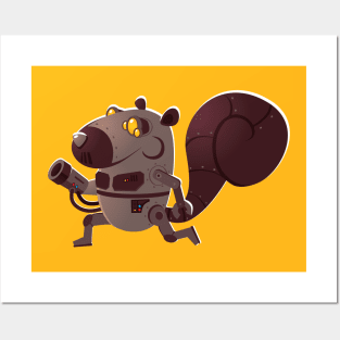 Robo Squirrel Posters and Art